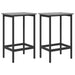Scaun de bar 2 buc. Sonoma gri 40 x 32 x 74 cm Lemn prelucrat - WALTI WALTI