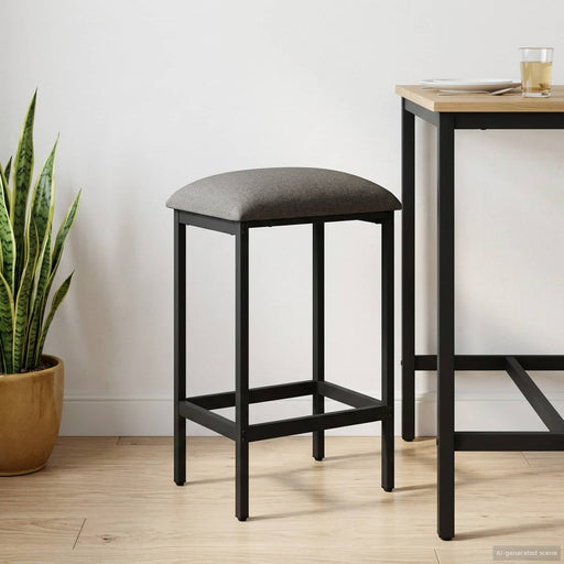 Scaun de bar Gri deschis 40 x 32 x 64 cm Lemn prelucrat - WALTI WALTI