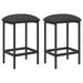 Scaun de bar 2 buc. Gri închis 40 x 32 x 64 cm Lemn prelucrat - WALTI WALTI