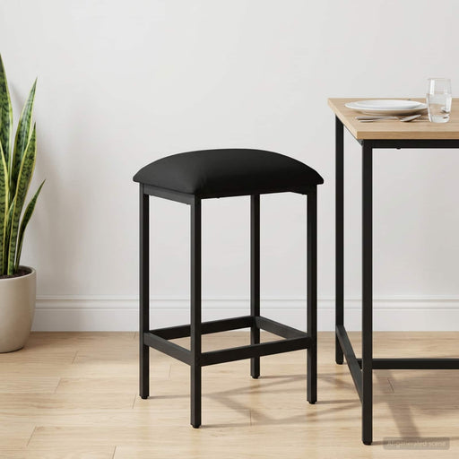 Scaun de bar Negru 40 x 32 x 64 cm Lemn prelucrat - WALTI WALTI
