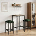 Scaun de bar 2 buc. Verde închis 40 x 32 x 64 cm Lemn prelucrat - WALTI WALTI