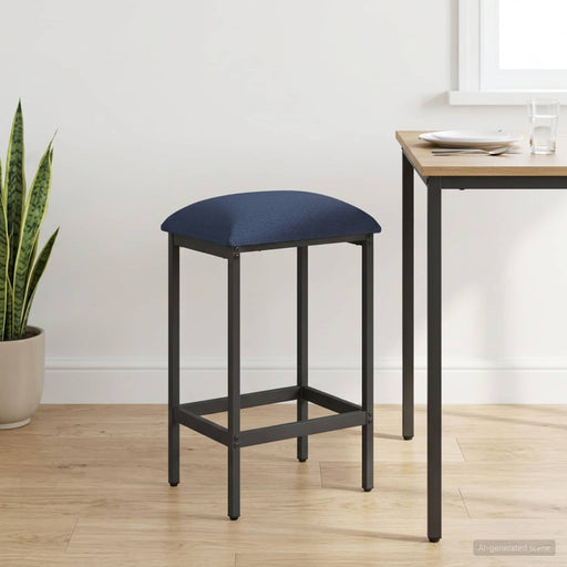 Scaun de bar albastru 40 x 32 x 64 cm Lemn prelucrat - WALTI WALTI