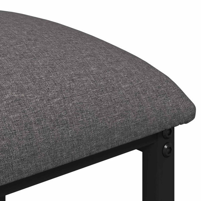 Scaun de bar 2 buc. Gri deschis 40 x 32 x 74 cm Lemn prelucrat - WALTI WALTI