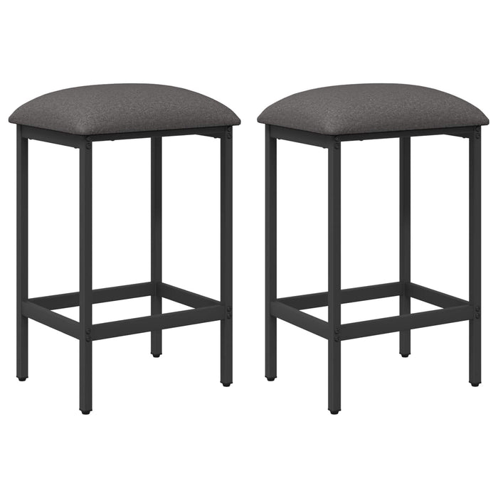 Scaun de bar 2 buc. Gri deschis 40 x 32 x 74 cm Lemn prelucrat - WALTI WALTI