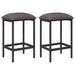 Scaun de bar 2 buc. Gri deschis 40 x 32 x 74 cm Lemn prelucrat - WALTI WALTI