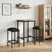 Scaun de bar 2 buc. Verde închis 40 x 32 x 74 cm Lemn prelucrat - WALTI WALTI