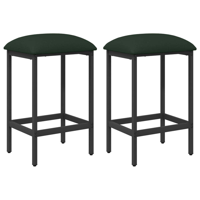 Scaun de bar 2 buc. Verde închis 40 x 32 x 74 cm Lemn prelucrat - WALTI WALTI