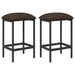 Scaun de bar 2 buc. Gri taupe 40 x 32 x 74 cm Lemn prelucrat - WALTI WALTI