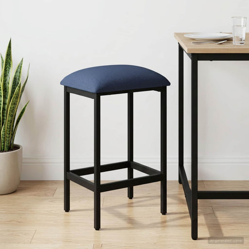 Scaun de bar albastru 40 x 32 x 74 cm Lemn prelucrat - WALTI WALTI