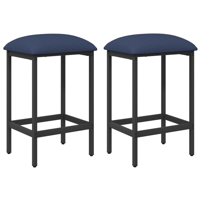 Scaun de bar 2 buc. albastru 40 x 32 x 74 cm Lemn prelucrat - WALTI WALTI