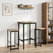 Scaun de bar 2 buc. Stejar Sonoma 40 x 32 x 64 cm - WALTI WALTI