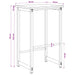 Scaun de bar 2 buc. Stejar Sonoma 40 x 32 x 64 cm - WALTI WALTI