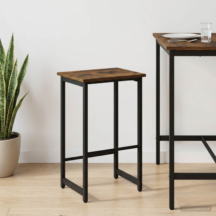 Scaun de bar Stejar fumuriu 40 x 32 x 64 cm Lemn prelucrat WALTI