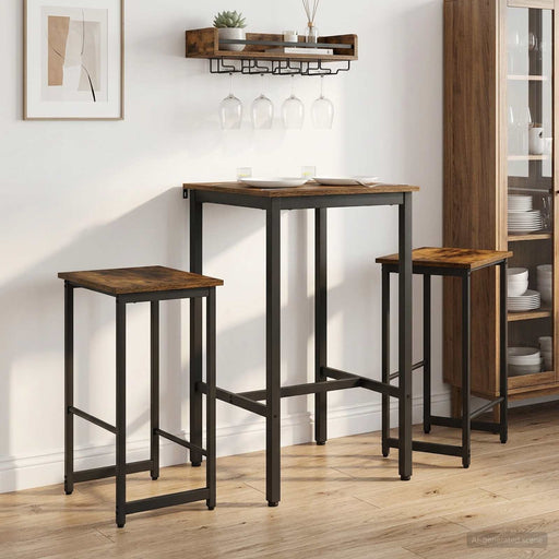 Scaun de bar 2 buc. Stejar fumuriu 40 x 32 x 64 cm - WALTI WALTI