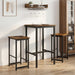 Scaun de bar 2 buc. Stejar fumuriu 40 x 32 x 64 cm - WALTI WALTI