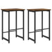 Scaun de bar 2 buc. Stejar fumuriu 40 x 32 x 64 cm - WALTI WALTI