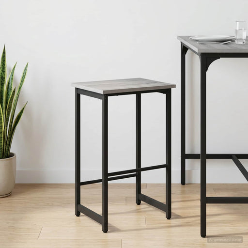 Scaun de bar Sonoma gri 40 x 32 x 64 cm Lemn prelucrat - WALTI WALTI