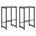 Scaun de bar 2 buc. Sonoma gri 40 x 32 x 64 cm Lemn prelucrat - WALTI WALTI