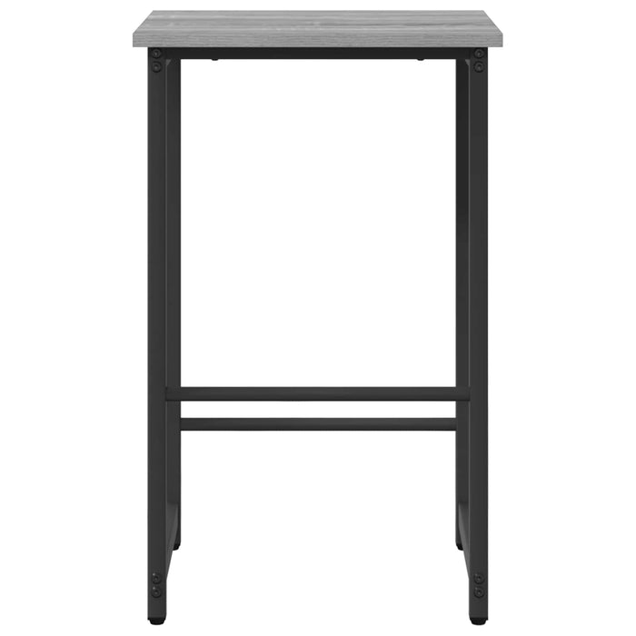 Scaun de bar 2 buc. Sonoma gri 40 x 32 x 64 cm Lemn prelucrat - WALTI WALTI