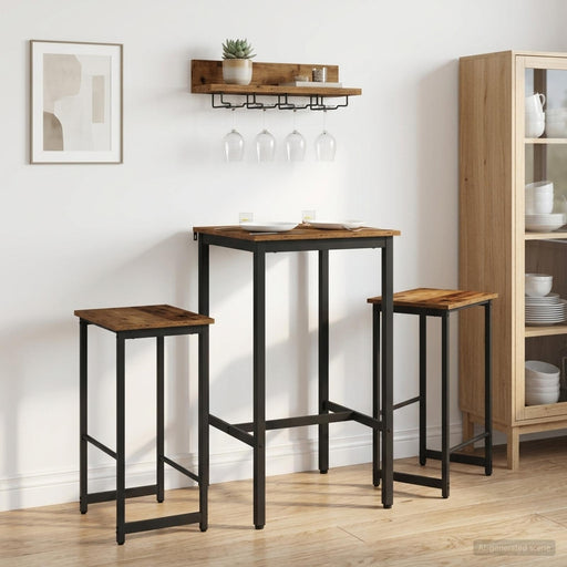 Scaun de bar 2 buc. Lemn vechi 40 x 32 x 64 cm Lemn prelucrat - WALTI WALTI