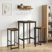 Scaun de bar 2 buc. Lemn vechi 40 x 32 x 64 cm Lemn prelucrat - WALTI WALTI