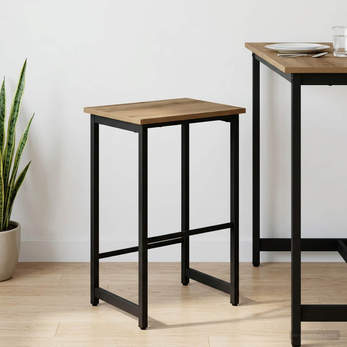 Scaun de bar Stejar Artizanal 40 x 32 x 64 cm Lemn prelucrat - WALTI WALTI