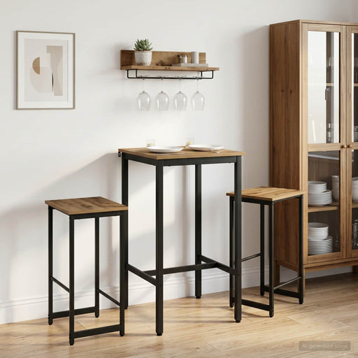 Scaun de bar 2 buc. Stejar Artizanal 40 x 32 x 64 cm - WALTI WALTI