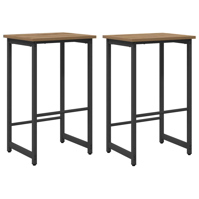 Scaun de bar 2 buc. Stejar Artizanal 40 x 32 x 64 cm - WALTI WALTI
