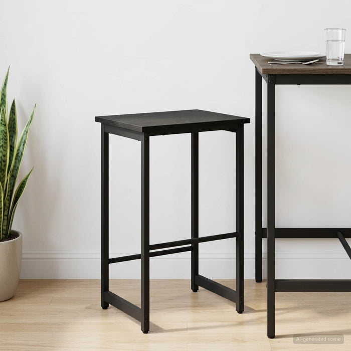 Scaun de bar Stejar Negru 40 x 32 x 74 cm Lemn prelucrat - WALTI WALTI