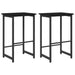 Scaun de bar 2 buc. Stejar Negru 40 x 32 x 74 cm Lemn prelucrat - WALTI WALTI