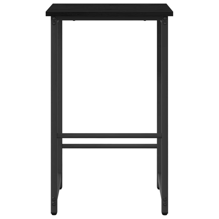 Scaun de bar 2 buc. Stejar Negru 40 x 32 x 74 cm Lemn prelucrat - WALTI WALTI