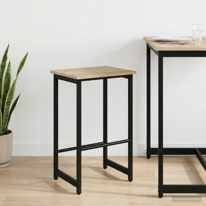 Scaun de bar Stejar Sonoma 40 x 32 x 74 cm Lemn prelucrat - WALTI WALTI