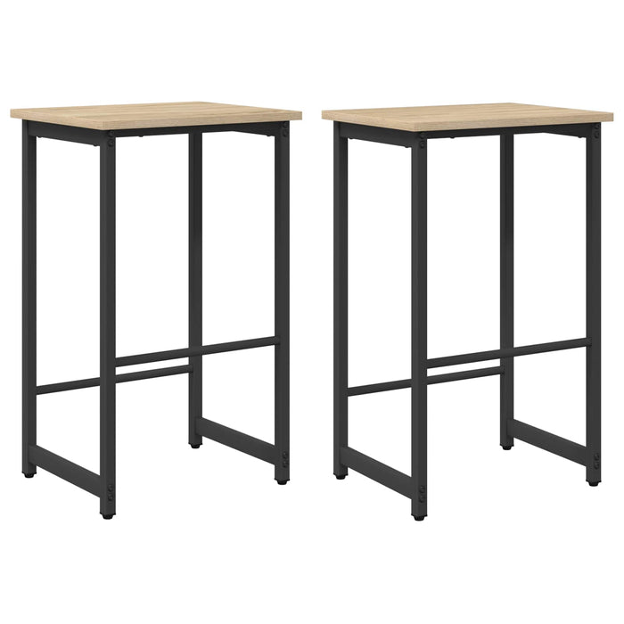 Scaun de bar 2 buc. Stejar Sonoma 40 x 32 x 74 cm - WALTI WALTI