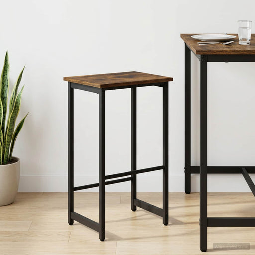 Scaun de bar Stejar fumuriu 40 x 32 x 74 cm Lemn prelucrat - WALTI WALTI