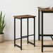 Scaun de bar Stejar fumuriu 40 x 32 x 74 cm Lemn prelucrat - WALTI WALTI