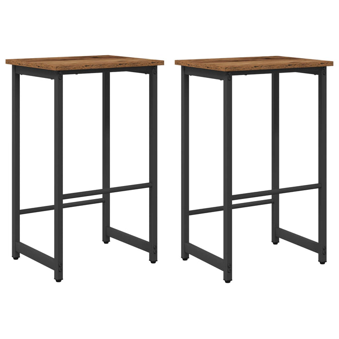 Scaun de bar 2 buc. Lemn vechi 40 x 32 x 74 cm Lemn prelucrat - WALTI WALTI