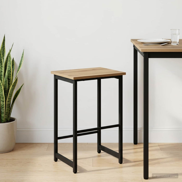 Scaun de bar Stejar Artizanal 40 x 32 x 74 cm Lemn prelucrat - WALTI WALTI