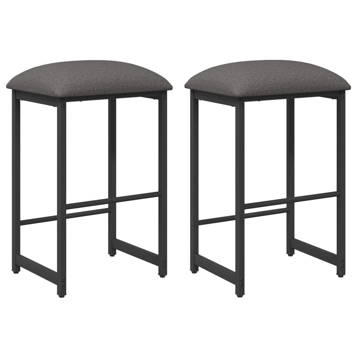Scaun de bar 2 buc. Gri deschis 40 x 32 x 64 cm Lemn prelucrat - WALTI WALTI