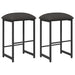 Scaun de bar 2 buc. Gri închis 40 x 32 x 64 cm Lemn prelucrat - WALTI WALTI
