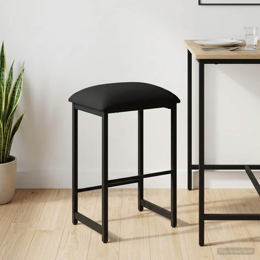 Scaun de bar Negru 40 x 32 x 64 cm Lemn prelucrat - WALTI WALTI