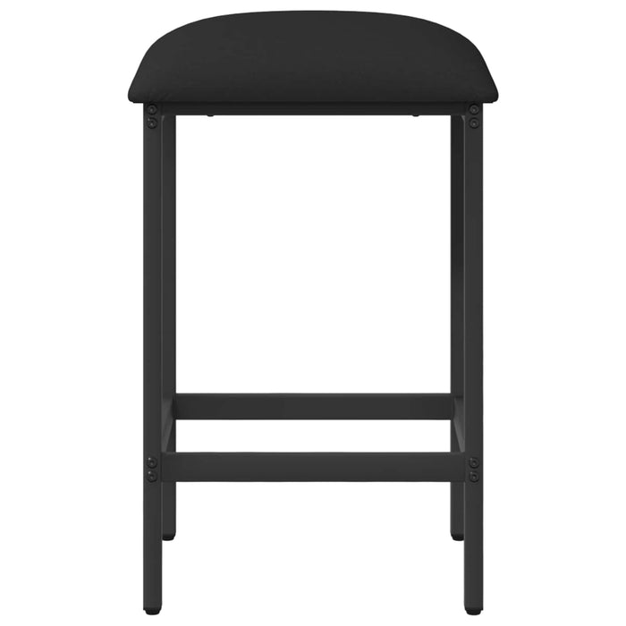 Scaun de bar 2 buc. Negru 40 x 32 x 64 cm Lemn prelucrat - WALTI WALTI