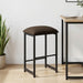 Scaun de bar Gri taupe 40 x 32 x 64 cm Lemn prelucrat - WALTI WALTI