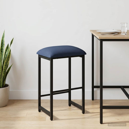 Scaun de bar albastru 40 x 32 x 64 cm Lemn prelucrat - WALTI WALTI