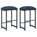 Scaun de bar 2 buc. albastru 40 x 32 x 64 cm Lemn prelucrat - WALTI WALTI