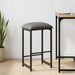 Scaun de bar Gri închis 40 x 32 x 74 cm Lemn prelucrat - WALTI WALTI