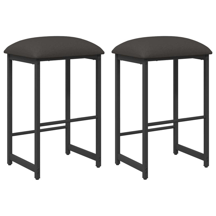 Scaun de bar 2 buc. Gri închis 40 x 32 x 74 cm Lemn prelucrat - WALTI WALTI