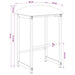 Scaun de bar Negru 40 x 32 x 74 cm Lemn prelucrat - WALTI WALTI