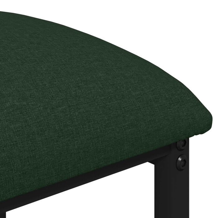 Scaun de bar 2 buc. Verde închis 40 x 32 x 74 cm Lemn prelucrat - WALTI WALTI