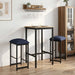 Scaun de bar 2 buc. albastru 40 x 32 x 74 cm Lemn prelucrat - WALTI WALTI
