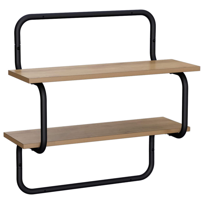 Raft de perete cu 2 niveluri Stejar Artizanal 40 x 24,5 x 61 cm WALTI